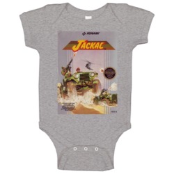 Nintendo Nes Jackal Retro 80s Video Game Cover Baby One Piece Nintendo Nes Jackal Retro 80s Video Game Cover Baby One Piece