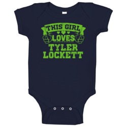 This Girl Loves Tyler Lockett Seattle Football Sports Athlete Baby One This Girl Loves Tyler Lockett Seattle Football Sports Athlete Baby One