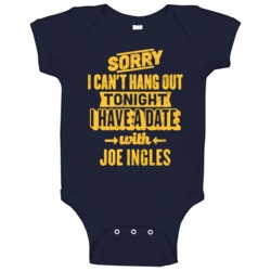 Can't Hangout Date With Joe Ingles Utah Basketball Baby One Piece Can't Hangout Date With Joe Ingles Utah Basketball Baby One Piece