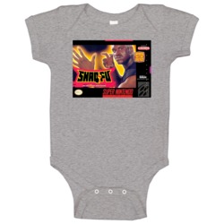 Super Nintendo Snes Shaq Fu Retro Video Game Cover Baby One Piece Super Nintendo Snes Shaq Fu Retro Video Game Cover Baby One Piece