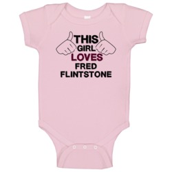 This Girl Fred Flintstone The Flintstones Baby One Piece This Girl Fred Flintstone The Flintstones Baby One Piece