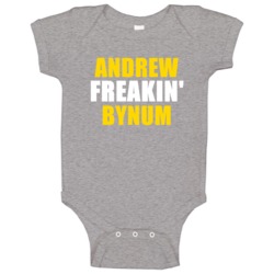 Andrew Bynum Freakin Cleveland Sports Basketball Baby One Piece Andrew Bynum Freakin Cleveland Sports Basketball Baby One Piece