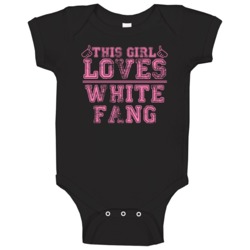 This Girl Loves White Fang Favorite Novel Book Cool Fan Baby One Piece This Girl Loves White Fang Favorite Novel Book Cool Fan Baby One Piece
