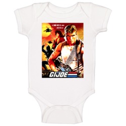 GI Joe Classic 80s Dolph Lundgren Action Movie Poster Baby One Piece GI Joe Classic 80s Dolph Lundgren Action Movie Poster Baby One Piece
