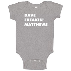 Dave Freakin' Matthews Celebrity Jeopardy Tv Character Baby One Piece Dave Freakin' Matthews Celebrity Jeopardy Tv Character Baby One Piece