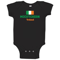 Mccutcheon Ireland Flag Custom Irish Last Name St Patricks Day Baby On Mccutcheon Ireland Flag Custom Irish Last Name St Patricks Day Baby On