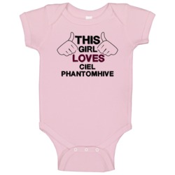 This Girl Ciel Phantomhive Black Butler Baby One Piece This Girl Ciel Phantomhive Black Butler Baby One Piece