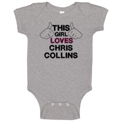 This Girl Chris Collins Skins Baby One Piece This Girl Chris Collins Skins Baby One Piece