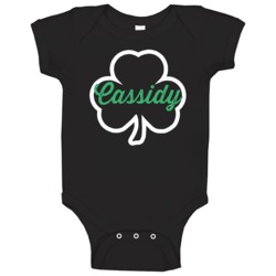 Cassidy Ireland Lucky Clover Custom Irish Last Name St Patricks Day Ba Cassidy Ireland Lucky Clover Custom Irish Last Name St Patricks Day Ba