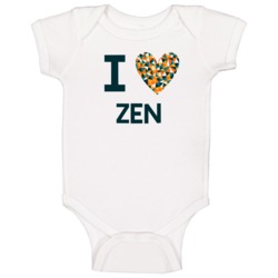 I Love Zen Favorite Tv Show Baby One Piece I Love Zen Favorite Tv Show Baby One Piece