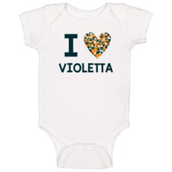 I Love Violetta Favorite Tv Show Baby One Piece I Love Violetta Favorite Tv Show Baby One Piece