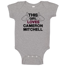 This Girl Cameron Mitchell Stargate Sg-1 Baby One Piece This Girl Cameron Mitchell Stargate Sg-1 Baby One Piece