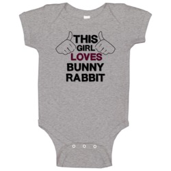 This Girl Bunny Rabbit Captain Kangaroo Baby One Piece This Girl Bunny Rabbit Captain Kangaroo Baby One Piece