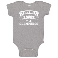 This Guy Loves Tj Clemmings Minnesota Football Sports Athlete Baby One This Guy Loves Tj Clemmings Minnesota Football Sports Athlete Baby One