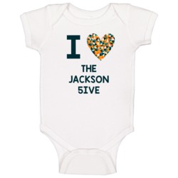 I Love The Jackson 5ive Favorite Tv Show Baby One Piece I Love The Jackson 5ive Favorite Tv Show Baby One Piece