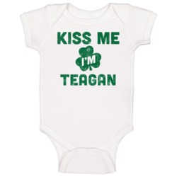 Kiss Me I'm Teagan Funny St Patricks Day Irish Beer Drinking Baby One Kiss Me I'm Teagan Funny St Patricks Day Irish Beer Drinking Baby One