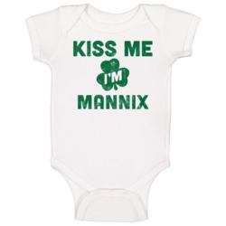 Kiss Me I'm Mannix Funny St Patricks Day Irish Beer Drinking Baby One Kiss Me I'm Mannix Funny St Patricks Day Irish Beer Drinking Baby One