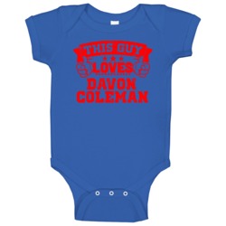 This Guy Loves Davon Coleman New York Football Sports Athlete Baby One This Guy Loves Davon Coleman New York Football Sports Athlete Baby One