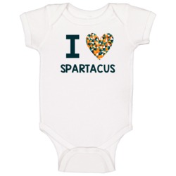 I Love Spartacus Favorite Tv Show Baby One Piece I Love Spartacus Favorite Tv Show Baby One Piece