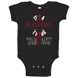 It's A Rumford Thing You Wouldn't Understand England City Baby One Pie It's A Rumford Thing You Wouldn't Understand England City Baby One Pie