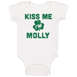 Kiss Me I'm Molly Funny St Patricks Day Irish Beer Drinking Baby One P Kiss Me I'm Molly Funny St Patricks Day Irish Beer Drinking Baby One P