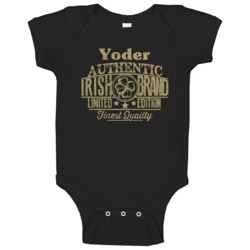 Yoder Authentic Irish Brand Custom Name Logo St Patricks Day Party Bab Yoder Authentic Irish Brand Custom Name Logo St Patricks Day Party Bab