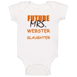 Webster Slaughter Future Mrs Sports Football Cleveland Baby One Piece Webster Slaughter Future Mrs Sports Football Cleveland Baby One Piece