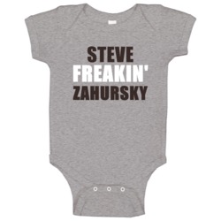 Steve Zahursky Freakin Sports Football Cleveland Baby One Piece Steve Zahursky Freakin Sports Football Cleveland Baby One Piece