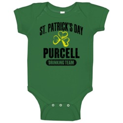 Purcell Irish Last Name Beer Drinking Team St Patricks Day Baby One Pi Purcell Irish Last Name Beer Drinking Team St Patricks Day Baby One Pi