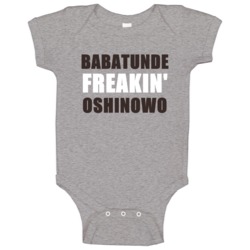 Babatunde Oshinowo Freakin Sports Football Cleveland Baby One Piece Babatunde Oshinowo Freakin Sports Football Cleveland Baby One Piece