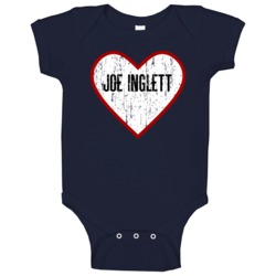 Joe Inglett Milwaukee Baseball Player Heart Distressed Style Fan Baby Joe Inglett Milwaukee Baseball Player Heart Distressed Style Fan Baby