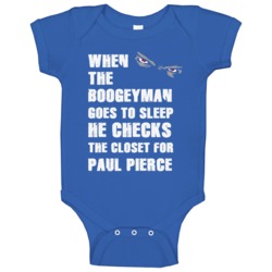 Paul Pierce Kansas Sports Boogeyman Funny Fear Baby One Piece Paul Pierce Kansas Sports Boogeyman Funny Fear Baby One Piece