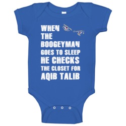 Aqib Talib Kansas Sports Boogeyman Funny Fear Baby One Piece Aqib Talib Kansas Sports Boogeyman Funny Fear Baby One Piece