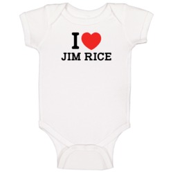 I Heart Jim Rice Boston Baseball Player Classic Baby One Piece I Heart Jim Rice Boston Baseball Player Classic Baby One Piece