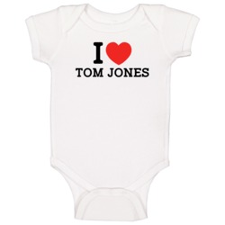 I Heart Tom Jones Baltimore Baseball Player Classic Baby One Piece I Heart Tom Jones Baltimore Baseball Player Classic Baby One Piece