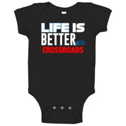 Crossroads Life Is Better Religious Church Baby One Piece Crossroads Life Is Better Religious Church Baby One Piece