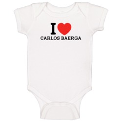 I Heart Carlos Baerga Cleveland Baseball Player Classic Baby One Piece I Heart Carlos Baerga Cleveland Baseball Player Classic Baby One Piece