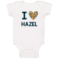 I Love Hazel Favorite Tv Show Baby One Piece I Love Hazel Favorite Tv Show Baby One Piece