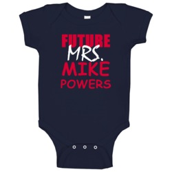 Mike Powers Cleveland Baseball Sports Future Mrs Funny Baby One Piece Mike Powers Cleveland Baseball Sports Future Mrs Funny Baby One Piece