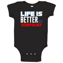 Scientology Life Is Better Religious Church Baby One Piece Scientology Life Is Better Religious Church Baby One Piece