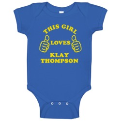 Klay Thompson This Girl Loves Basketball Hockey Baseball Football Baby Klay Thompson This Girl Loves Basketball Hockey Baseball Football Baby