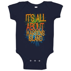 Harsens Island Michigan Its All About Funny Baby One Piece Harsens Island Michigan Its All About Funny Baby One Piece