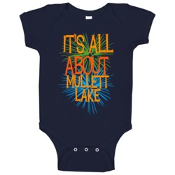 Mullett Lake Michigan Its All About Funny Baby One Piece Mullett Lake Michigan Its All About Funny Baby One Piece