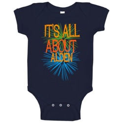 Alden Michigan Its All About Funny Baby One Piece Alden Michigan Its All About Funny Baby One Piece