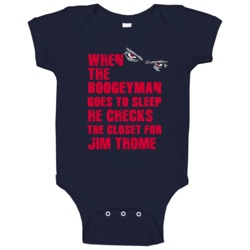 Jim Thome Cleveland Baseball Sports Boogeyman Baby One Piece Jim Thome Cleveland Baseball Sports Boogeyman Baby One Piece