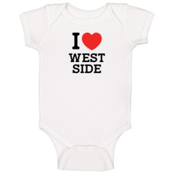 I Love West Side Usa Classic Baby One Piece I Love West Side Usa Classic Baby One Piece