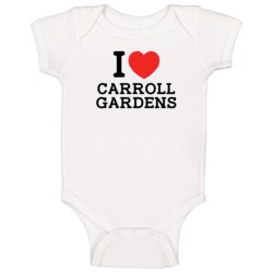 I Love Carroll Gardens Usa Classic Baby One Piece I Love Carroll Gardens Usa Classic Baby One Piece