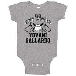 This Guy Loves Yovani Gallardo Baltimore Baseball Player Classic Baby This Guy Loves Yovani Gallardo Baltimore Baseball Player Classic Baby