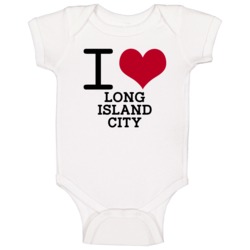 I Love Long Island City Usa Cool Classic Baby One Piece
