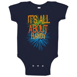 Handy Michigan Its All About Funny Baby One Piece